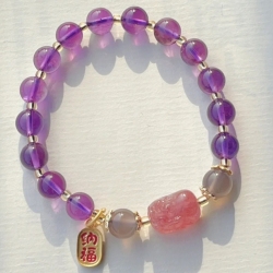 【吉祥安康】紫水晶貔貅手链