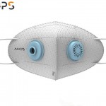 MOPS 忻风便携空气净化器 智能防雾霾PM2.5口罩 浅蓝 智能硬件 自主研发