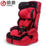 感恩儿童安全座椅 婴儿宝宝汽车车载坐椅9个月-12岁 旅行者 红黑色